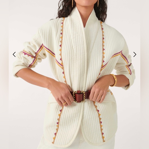 ba&sh Siago quilted embroidered jacket - Picture 8 of 9